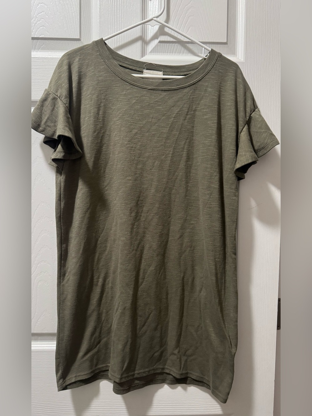 vestique Olive Green Short Sleeve Crewneck Tee